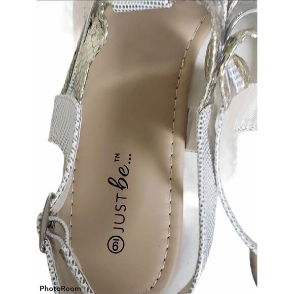 Just Be Adjustable Strap Gold Flip Flop Style Sandals w. Ankle Straps - Picture 4 of 7